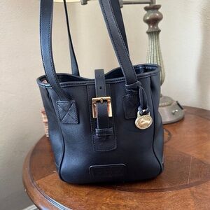 Vintage Dooney & Bourke East/West Tote Handbag All Weather Leather MADE IN USa